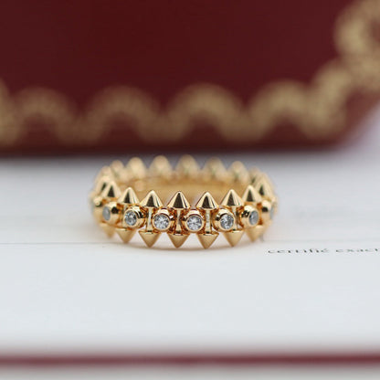 [Triumph Jewelry]CLASH 6.8MM DIAMOND MEDIUM RING