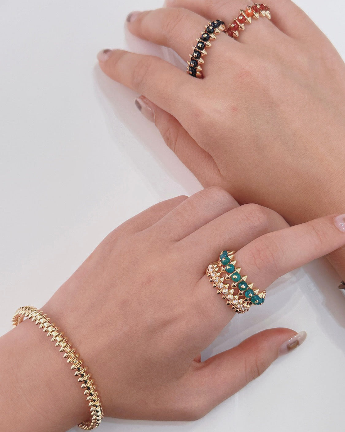 [Triumph Jewelry]CLASH 7.9MM AGATE CHALCEDONY RING
