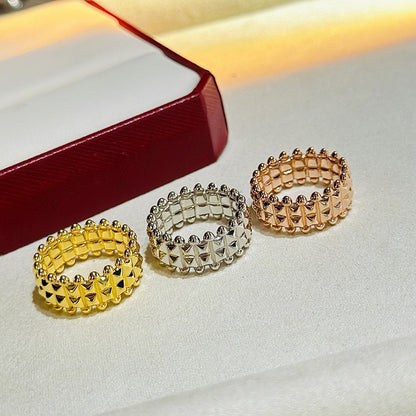 [Triumph Jewelry]CLASH 9.2MM DOUBLE ROW RING