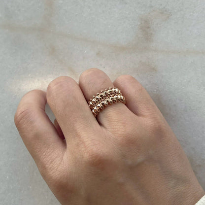 [Triumph Jewelry]CLASH 9.2MM DOUBLE ROW RING