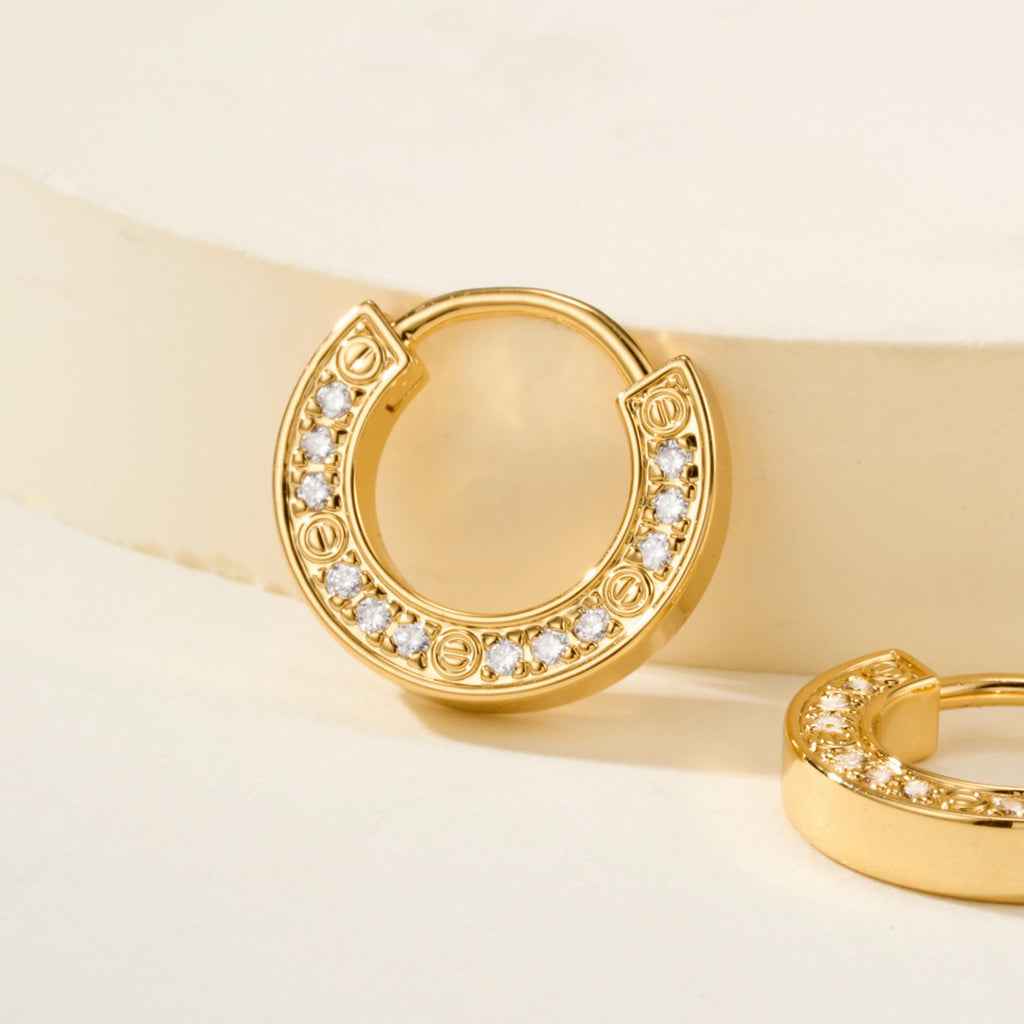 [Triumph Jewelry]LOVE DIAMOND EARRINGS