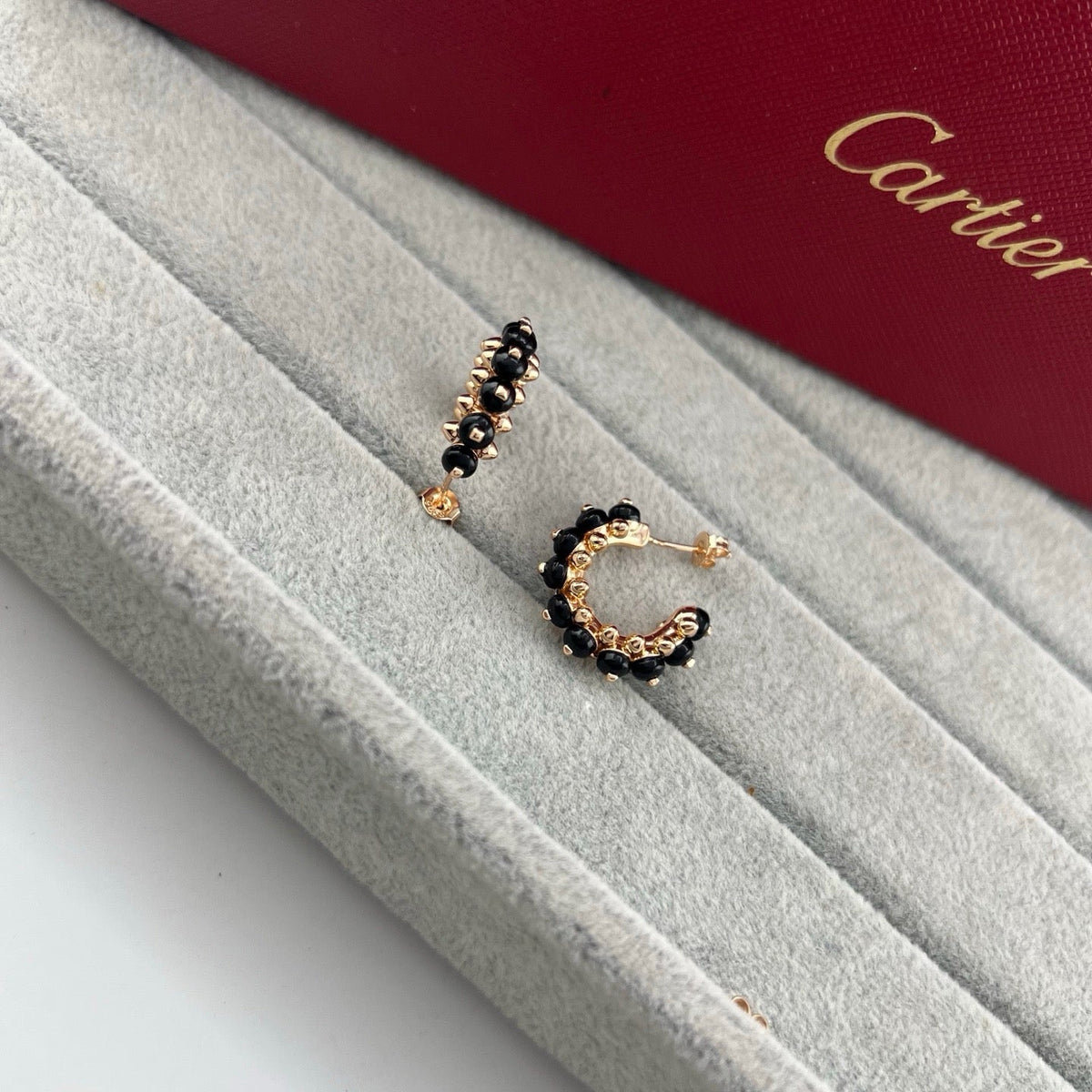 [Triumph Jewelry]CLASH 7.9MM AGATE CHALCEDONY EARRINGS