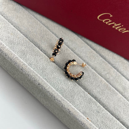 [Triumph Jewelry]CLASH 7.9MM AGATE CHALCEDONY EARRINGS