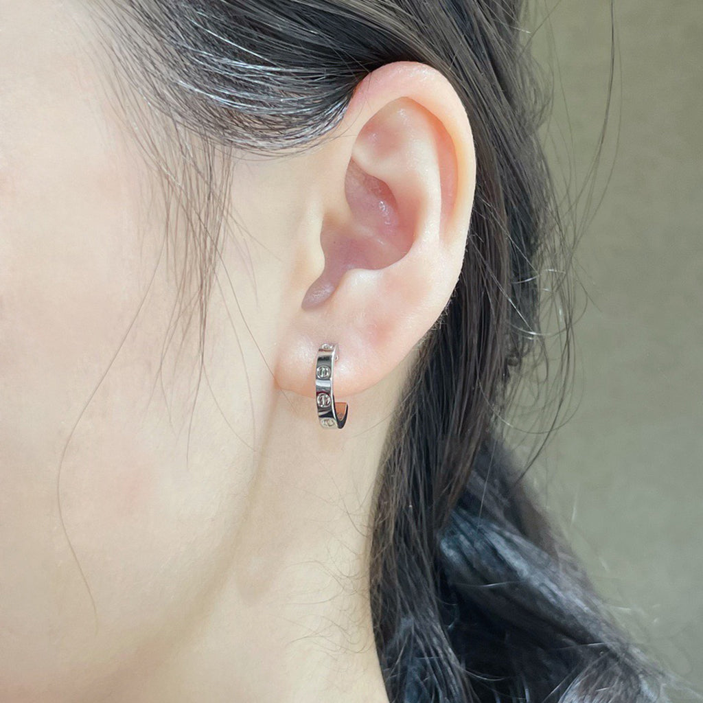 [Triumph Jewelry]LOVE EARRINGS 2.65 MM NO DIAMOND SMALL