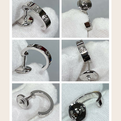 [Triumph Jewelry]LOVE EARRINGS 2.65 MM NO DIAMOND SMALL
