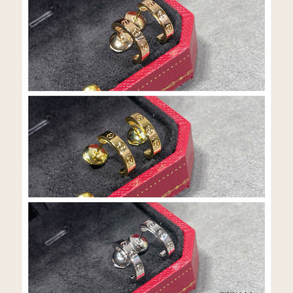 [Triumph Jewelry]LOVE EARRINGS 2.65 MM NO DIAMOND SMALL