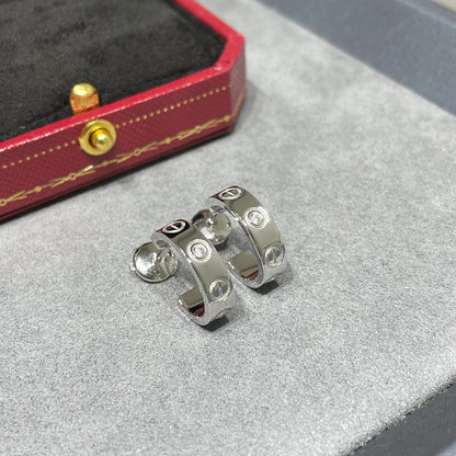 [Triumph Jewelry]LOVE EARRINGS 5.7MM 2 DIAMONDS
