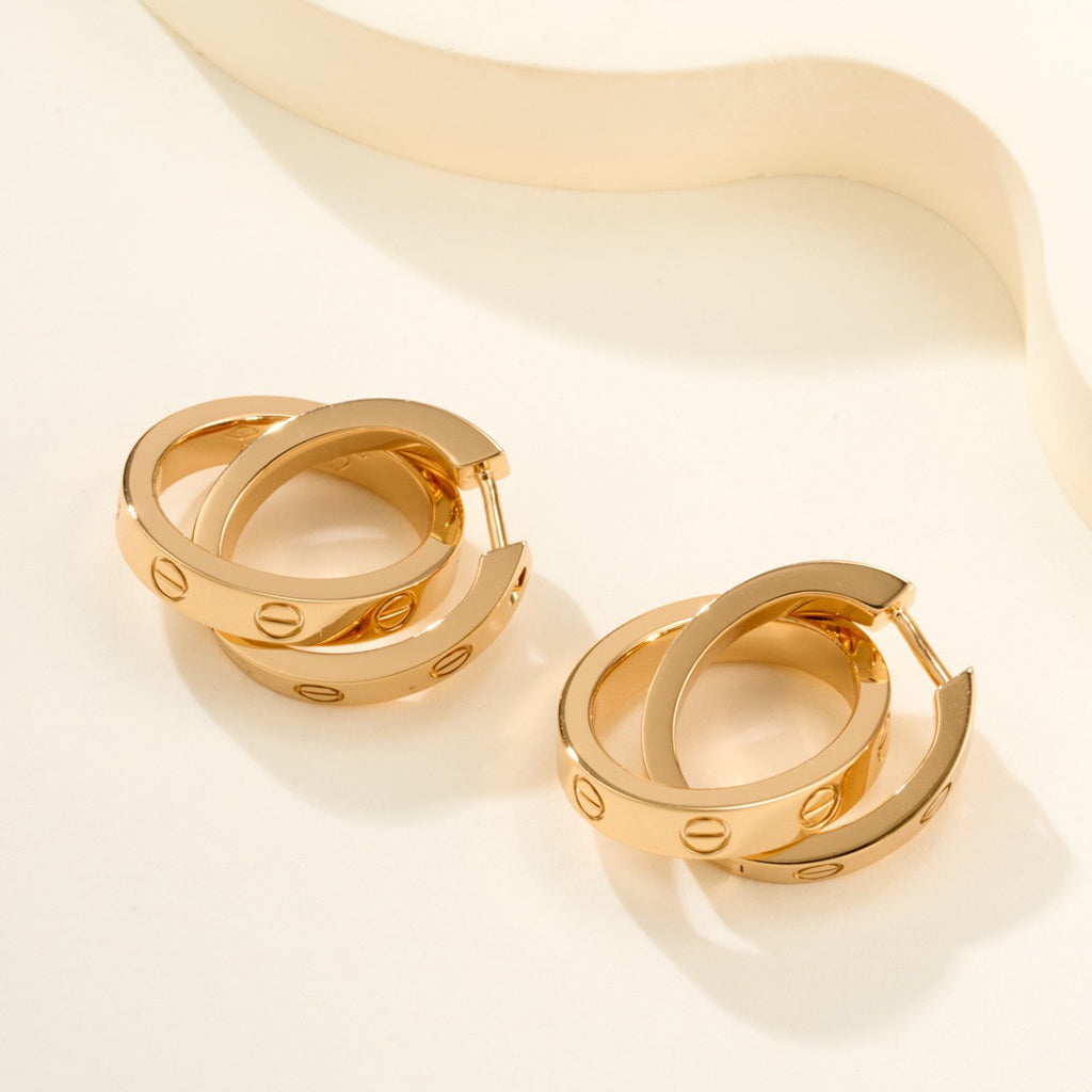 [Triumph Jewelry]LOVE 3.3MM DANGLE EARRINGS