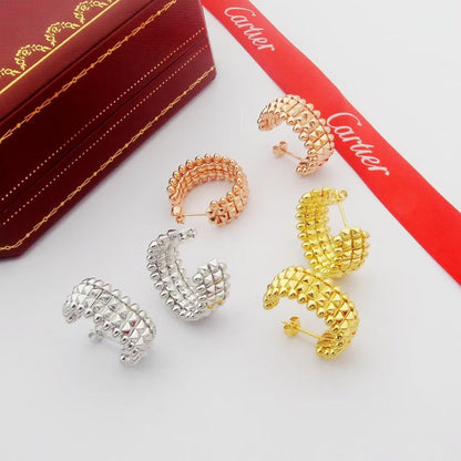 [Triumph Jewelry]CLASH 9.2MM DOUBLE ROW EARRINGS