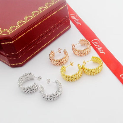 [Triumph Jewelry]CLASH 9.2MM DOUBLE ROW EARRINGS