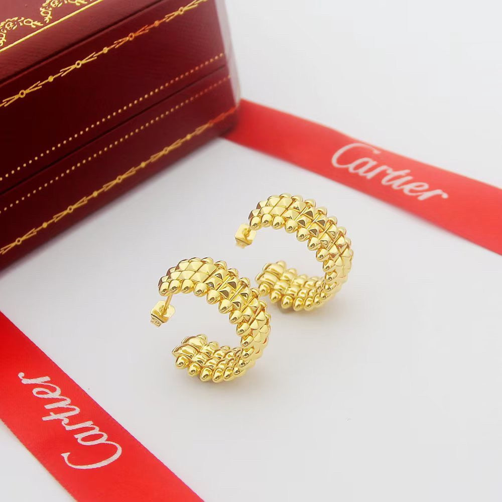 [Triumph Jewelry]CLASH 9.2MM DOUBLE ROW EARRINGS