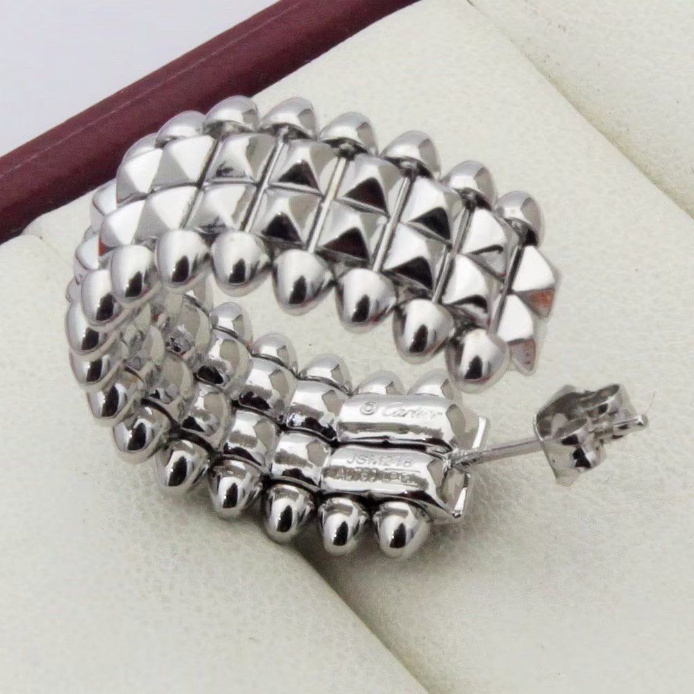 [Triumph Jewelry]CLASH 9.2MM DOUBLE ROW EARRINGS
