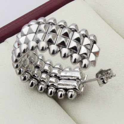 [Triumph Jewelry]CLASH 9.2MM DOUBLE ROW EARRINGS