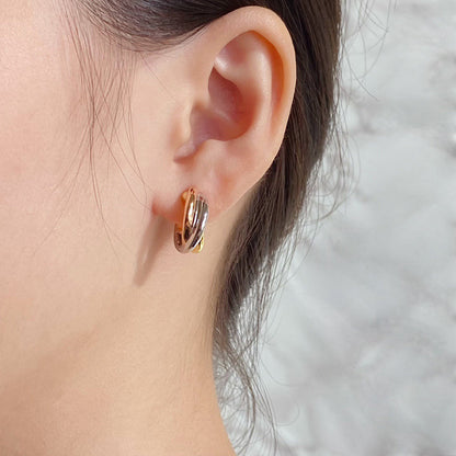[Triumph Jewelry]TRINITY ON DIAMOND CLASSIC EARRINGS