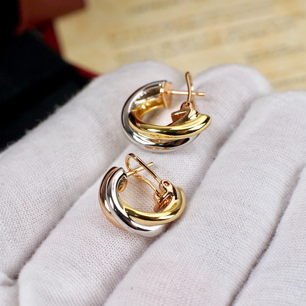 [Triumph Jewelry]TRINITY ON DIAMOND CLASSIC EARRINGS