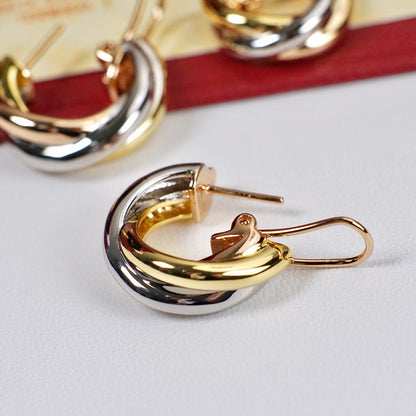 [Triumph Jewelry]TRINITY ON DIAMOND CLASSIC EARRINGS