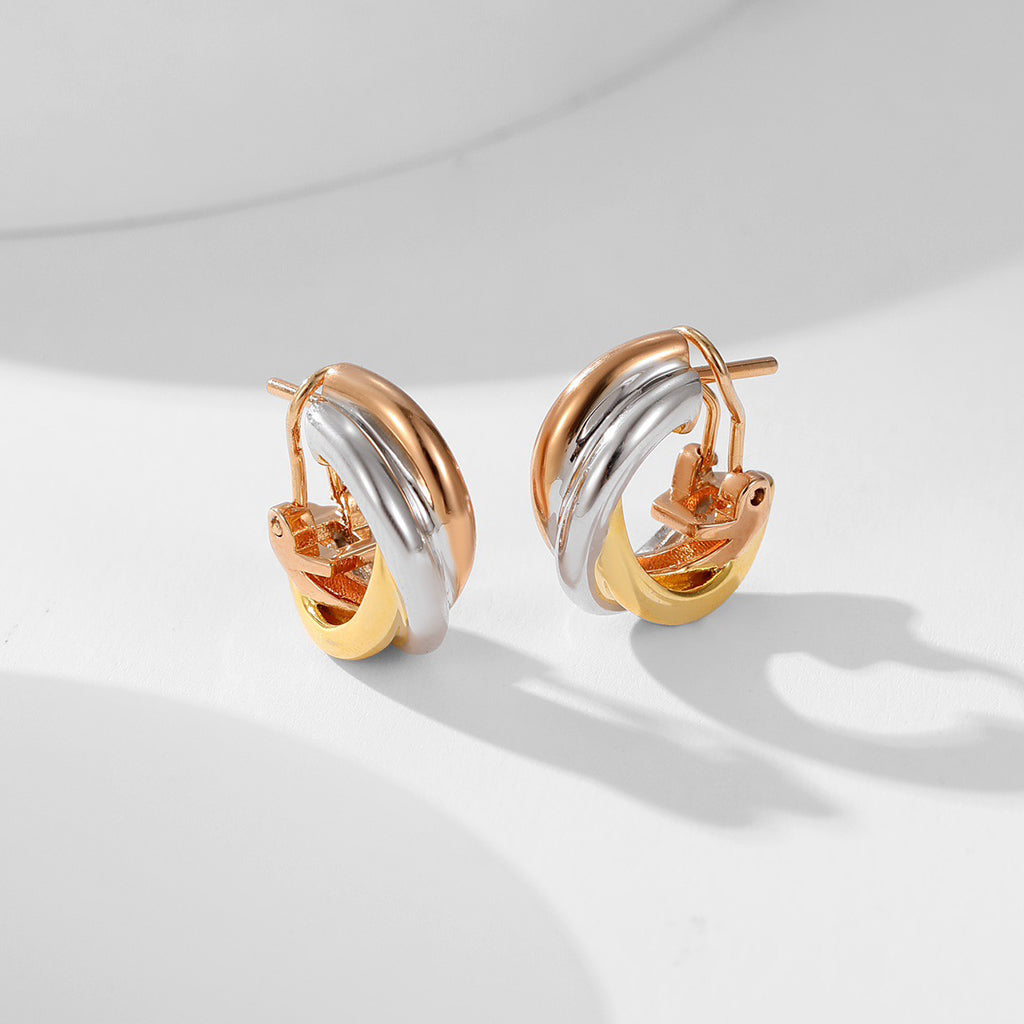 [Triumph Jewelry]TRINITY ON DIAMOND CLASSIC EARRINGS