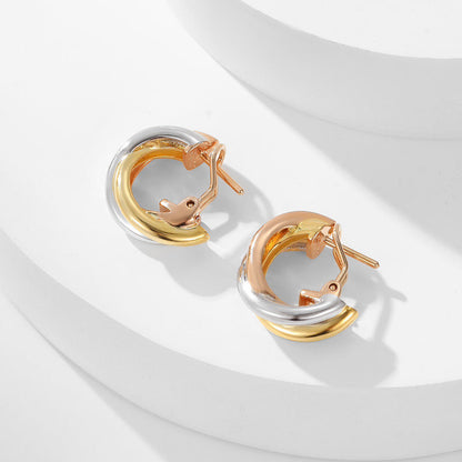 [Triumph Jewelry]TRINITY ON DIAMOND CLASSIC EARRINGS