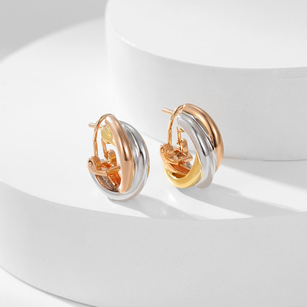 [Triumph Jewelry]TRINITY ON DIAMOND CLASSIC EARRINGS