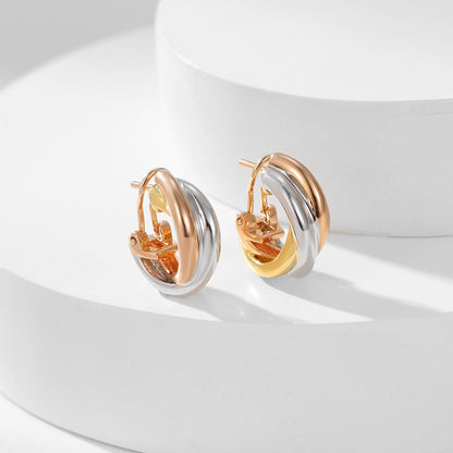 [Triumph Jewelry]TRINITY ON DIAMOND CLASSIC EARRINGS