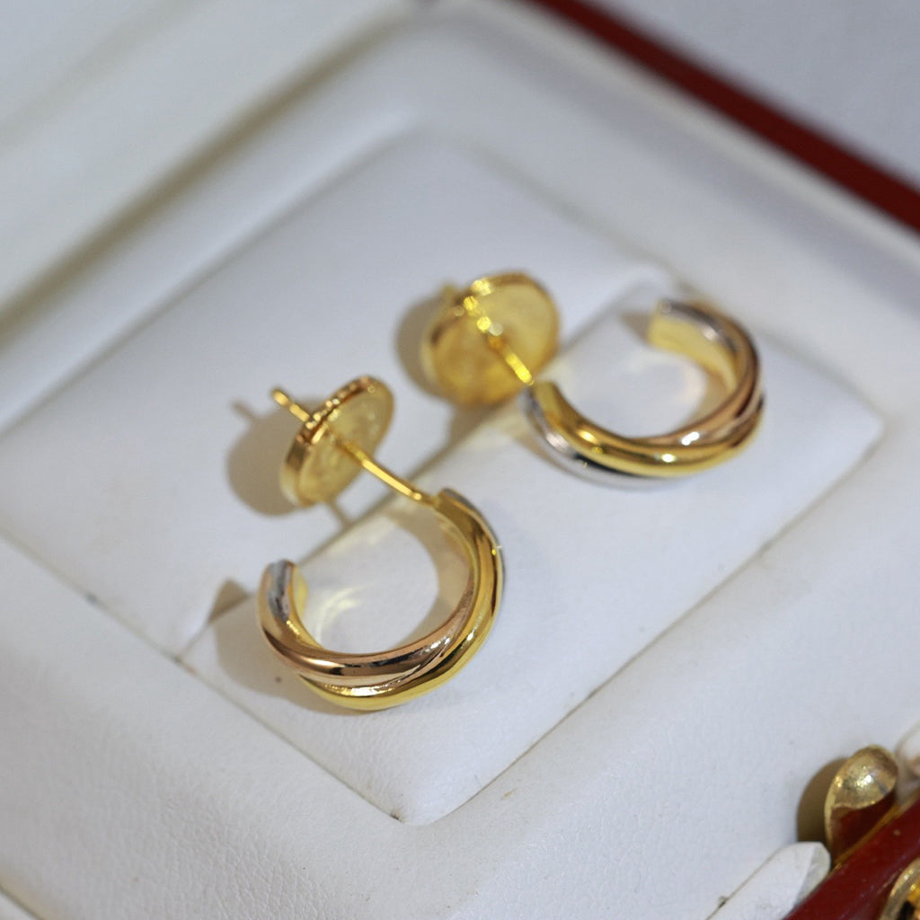 [Triumph Jewelry]TRINITY ON DIAMOND MINI EARRINGS