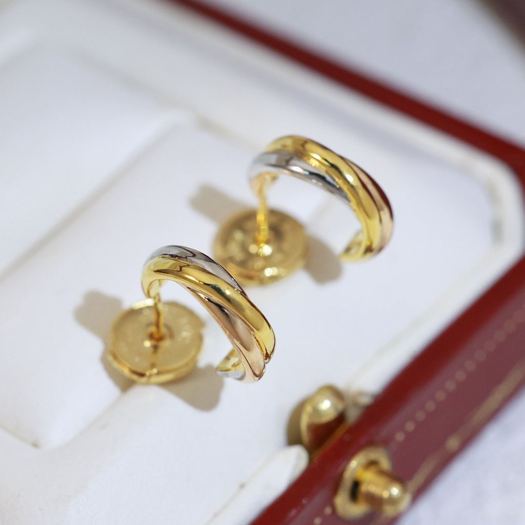 [Triumph Jewelry]TRINITY ON DIAMOND MINI EARRINGS
