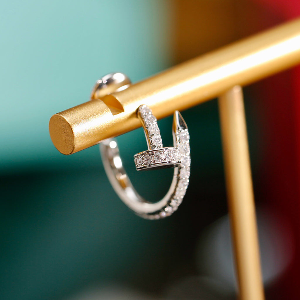 [Triumph Jewelry]JUSTE FULL DIAMOND SMALL EARRINGS