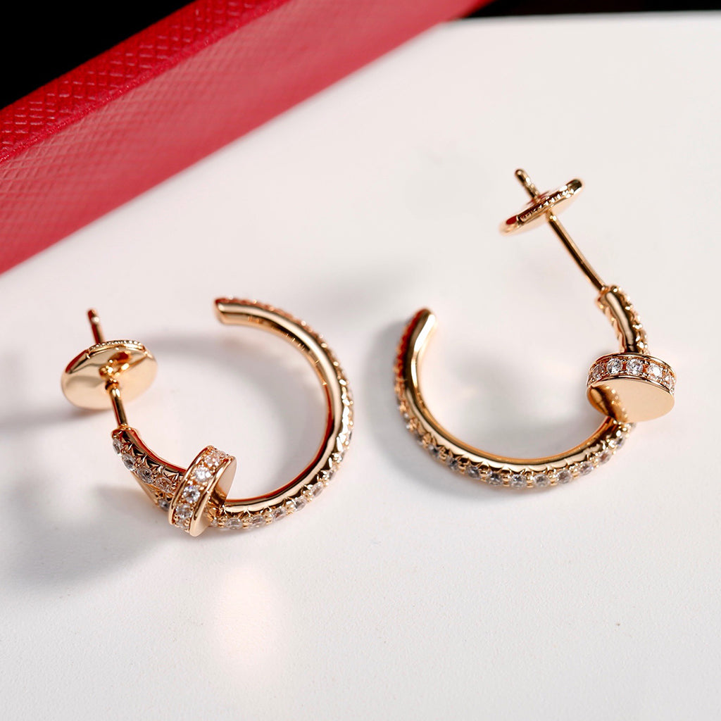 [Triumph Jewelry]JUSTE FULL DIAMOND SMALL EARRINGS