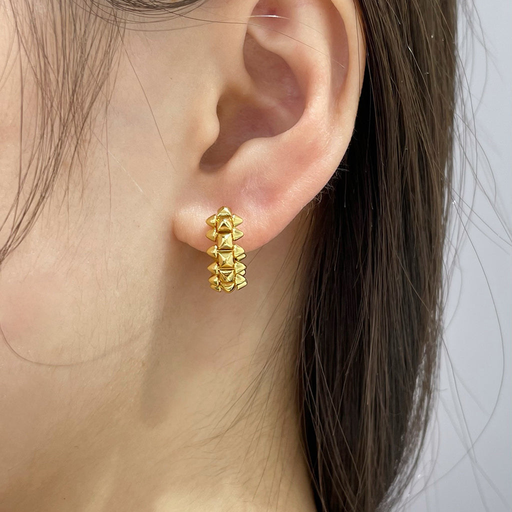[Triumph Jewelry]CLASH MINI HOOP EARRINGS