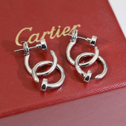 [Triumph Jewelry]JUSTE NO DIAMOND DOUBLE EARRINGS