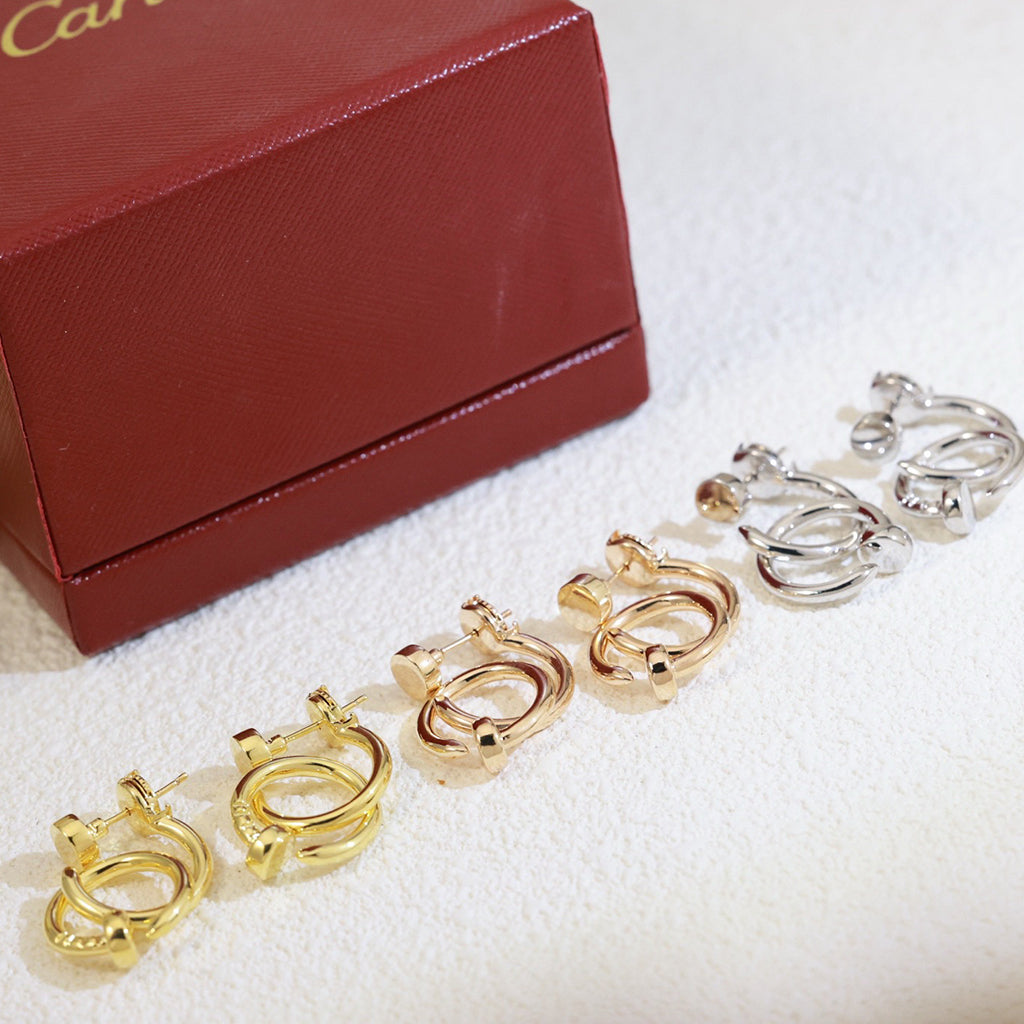 [Triumph Jewelry]JUSTE NO DIAMOND DOUBLE EARRINGS