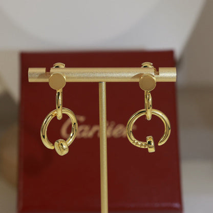 [Triumph Jewelry]JUSTE NO DIAMOND DOUBLE EARRINGS