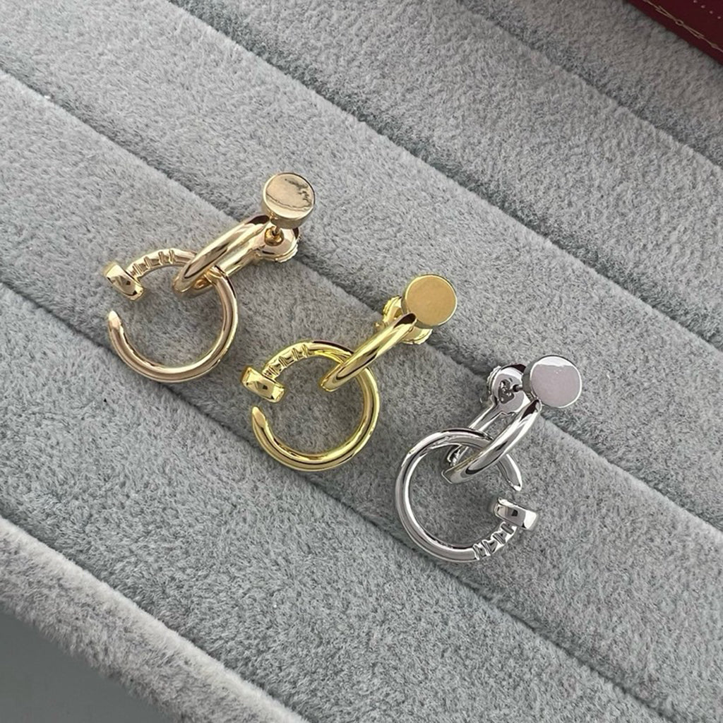 [Triumph Jewelry]JUSTE NO DIAMOND DOUBLE EARRINGS