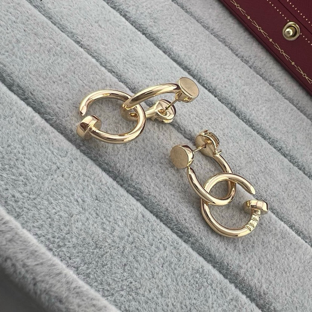 [Triumph Jewelry]JUSTE NO DIAMOND DOUBLE EARRINGS