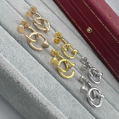 [Triumph Jewelry]JUSTE NO DIAMOND DOUBLE EARRINGS