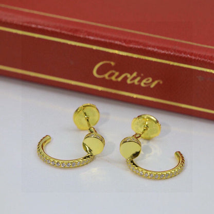 [Triumph Jewelry]JUSTE FULL DIAMOND DOUBLE EARRINGS