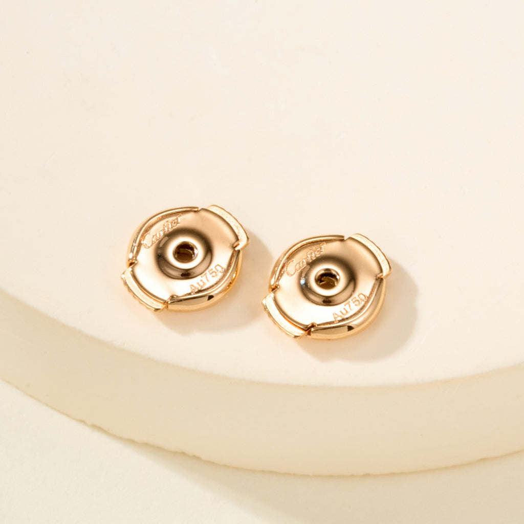 [Triumph Jewelry]JUSTE HALF DIAMOND DOUBLE EARRINGS