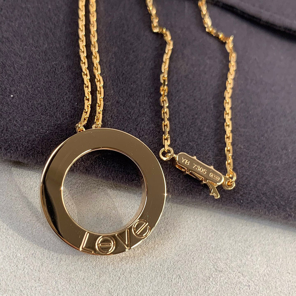 [Triumph Jewelry]LOVE NECKLACE 16MM 3 DIAMONDS