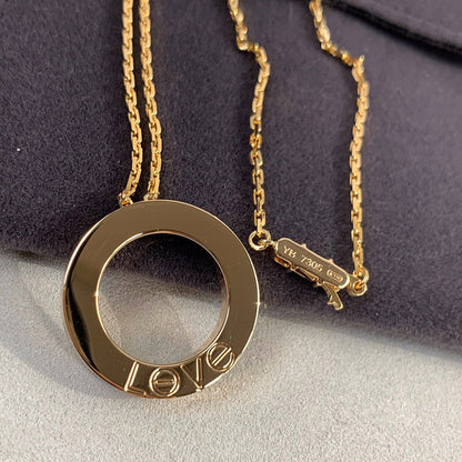 [Triumph Jewelry]LOVE NECKLACE 16MM 3 DIAMONDS