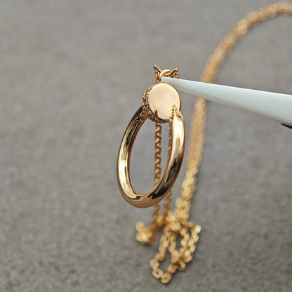 [Triumph Jewelry]JUSTE NECKLACE HALF DIAMOND