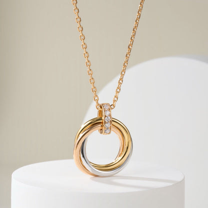 [Triumph Jewelry]TRINITY MEDIUM  DIAMONDS NECKLACE