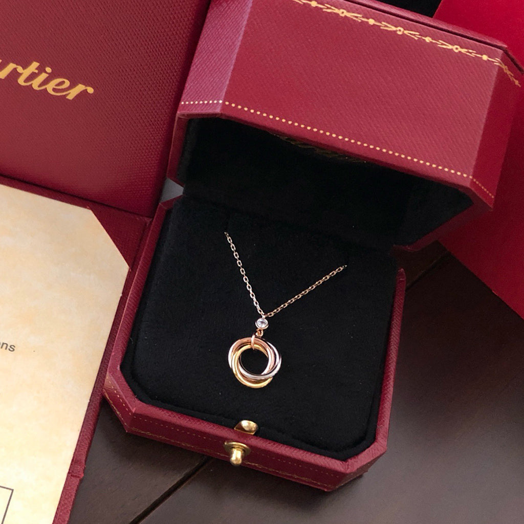 [Triumph Jewelry]TRINITY  NECKLACE 1 DIAMOND