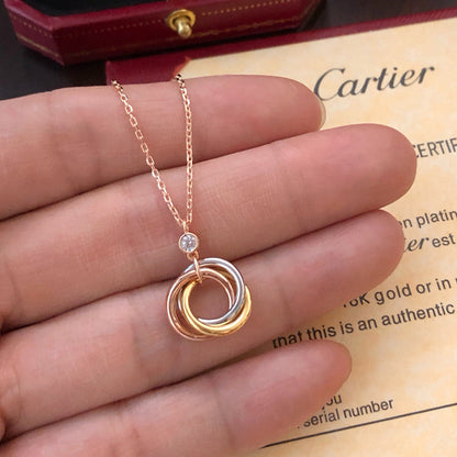 [Triumph Jewelry]TRINITY  NECKLACE 1 DIAMOND