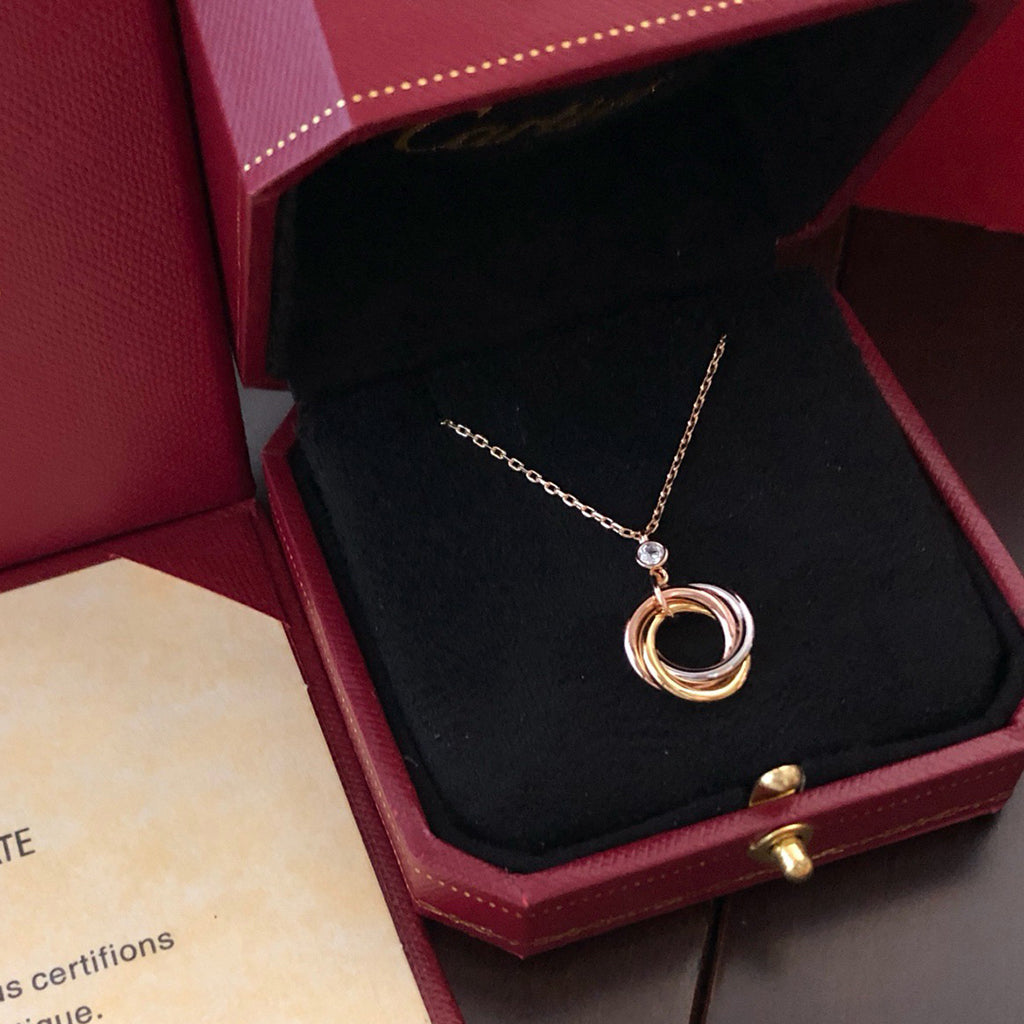 [Triumph Jewelry]TRINITY  NECKLACE 1 DIAMOND