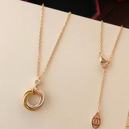 [Triumph Jewelry]TRINITY  NECKLACE 1 DIAMOND