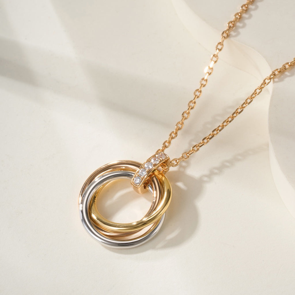 [Triumph Jewelry]TRINITY MEDIUM  DIAMONDS NECKLACE