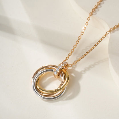 [Triumph Jewelry]TRINITY MEDIUM  DIAMONDS NECKLACE
