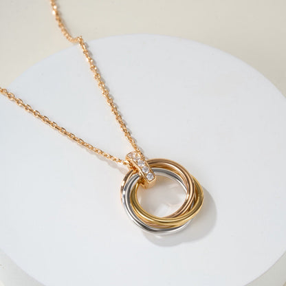 [Triumph Jewelry]TRINITY MEDIUM  DIAMONDS NECKLACE