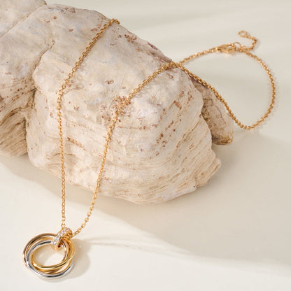 [Triumph Jewelry]TRINITY MEDIUM  DIAMONDS NECKLACE