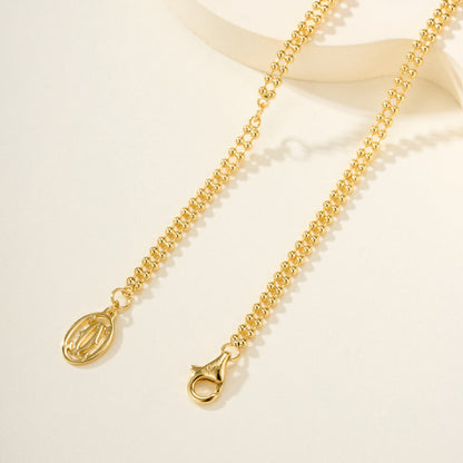 [Triumph Jewelry]TRINITY LARGE FULL DIAMOND  NECKLACE